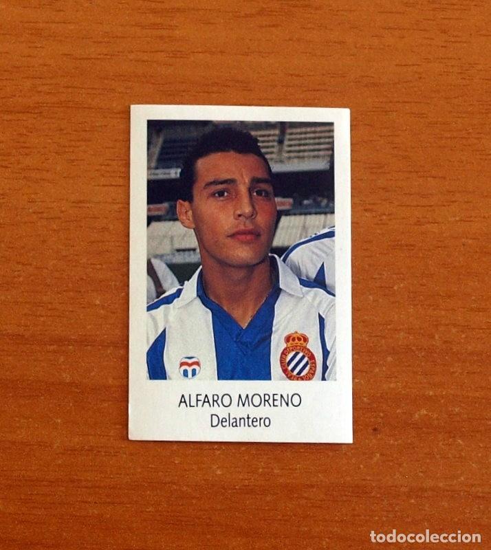 Cromos de F&uacute;tbol: R.C.D. Espa&ntilde;ol-Espanyol - N&ordm; 84 Alfaro Moreno - Bimbo Liga - F&uacute;tbol 1991-1992, 91-92 - Nunca pegado