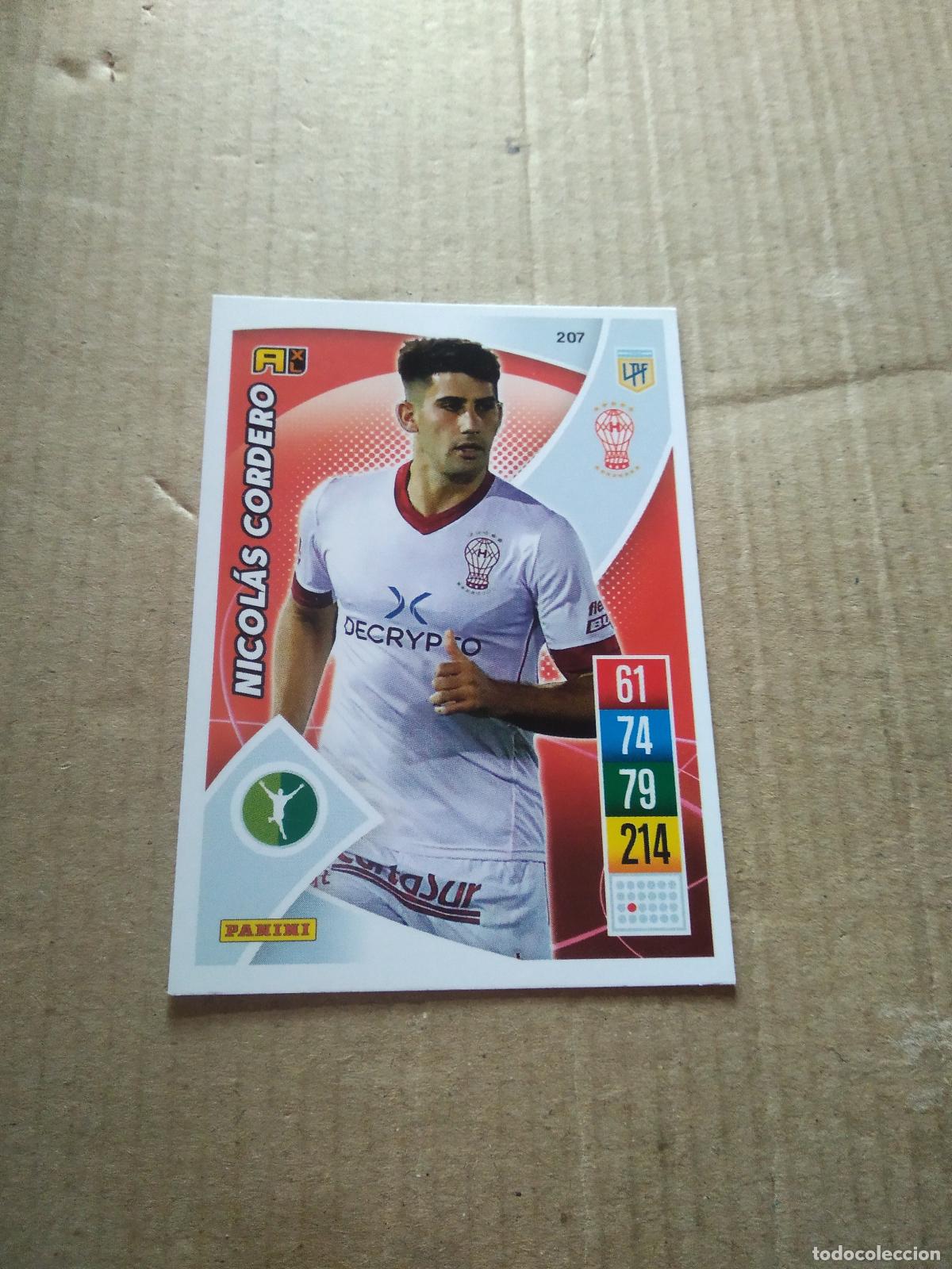 Cromos de F&uacute;tbol: 207 NICOLAS CORDERO HURACAN CROMO FUTBOL ARGENTINO 21-22 PANINI LIGA ARGENTINA 2021-2022