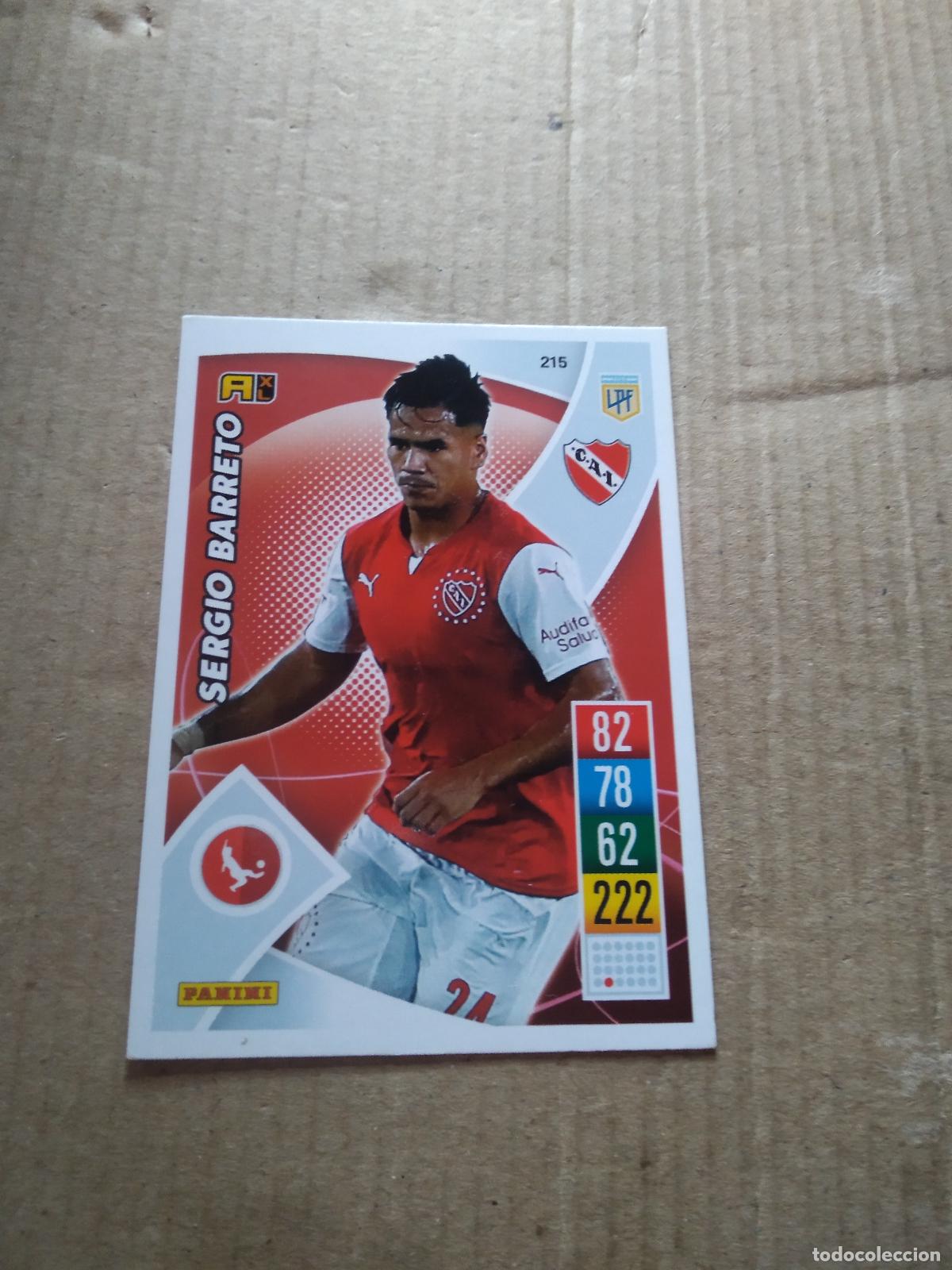 Cromos de F&uacute;tbol: 215 SERGIO BARRETO INDEPENDIENTE CROMO FUTBOL ARGENTINO 21-22 PANINI LIGA ARGENTINA 2021-2022