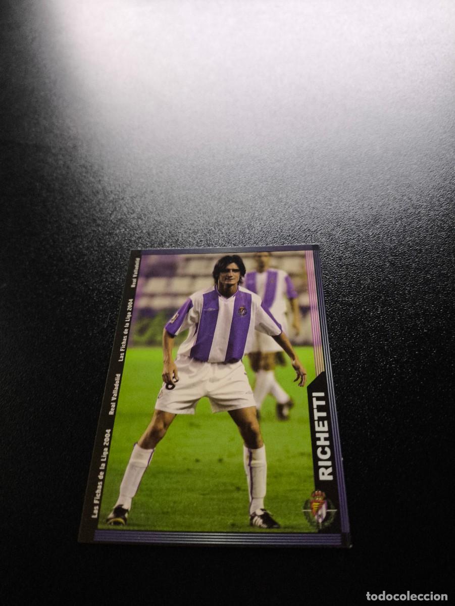 Football Stickers: 370 Richetti VALLADOLID MUNDICROMO LIGA 2003 2004 03 04 NO PANINI ESTE CROMO CARD