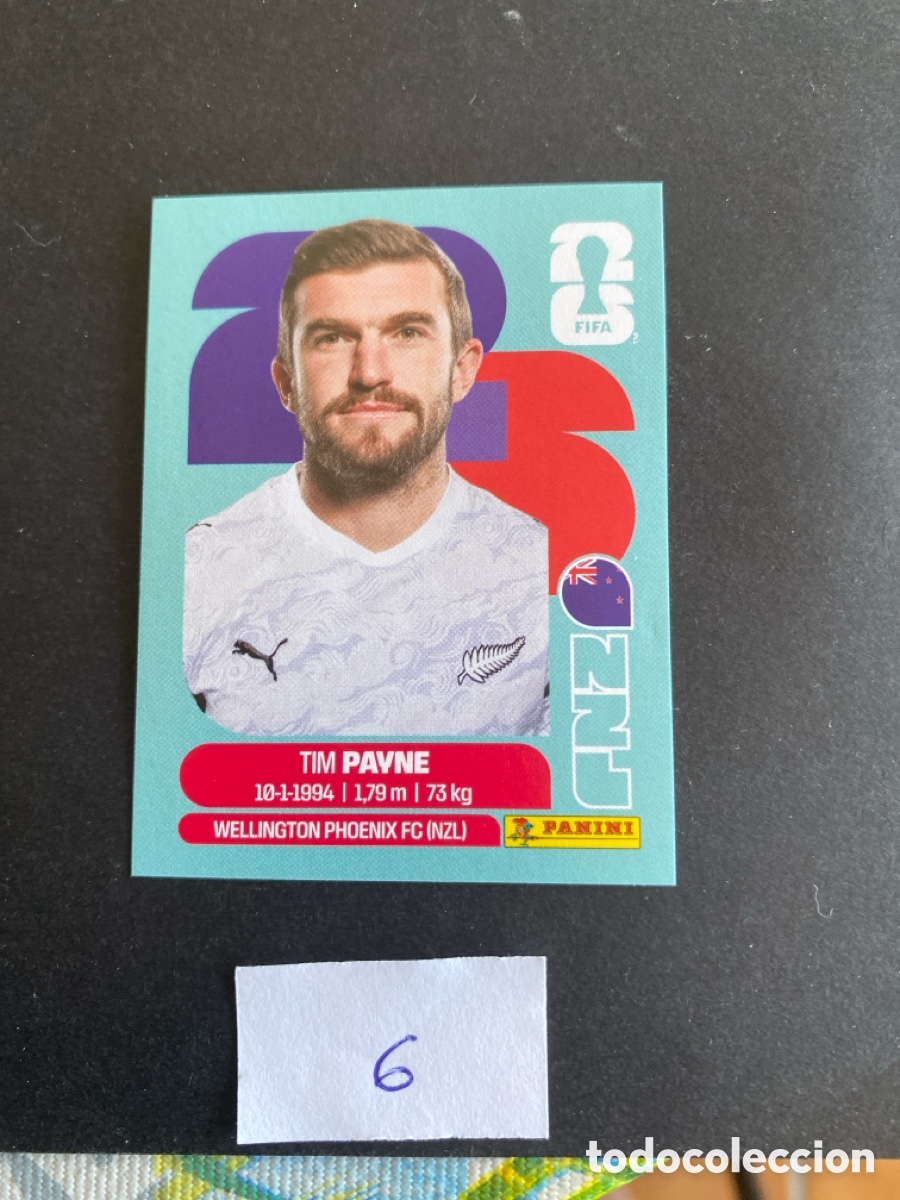 Cromos de F&uacute;tbol: Cromo Nueva Zelanda Mundial 2026 N* 6 nuevo