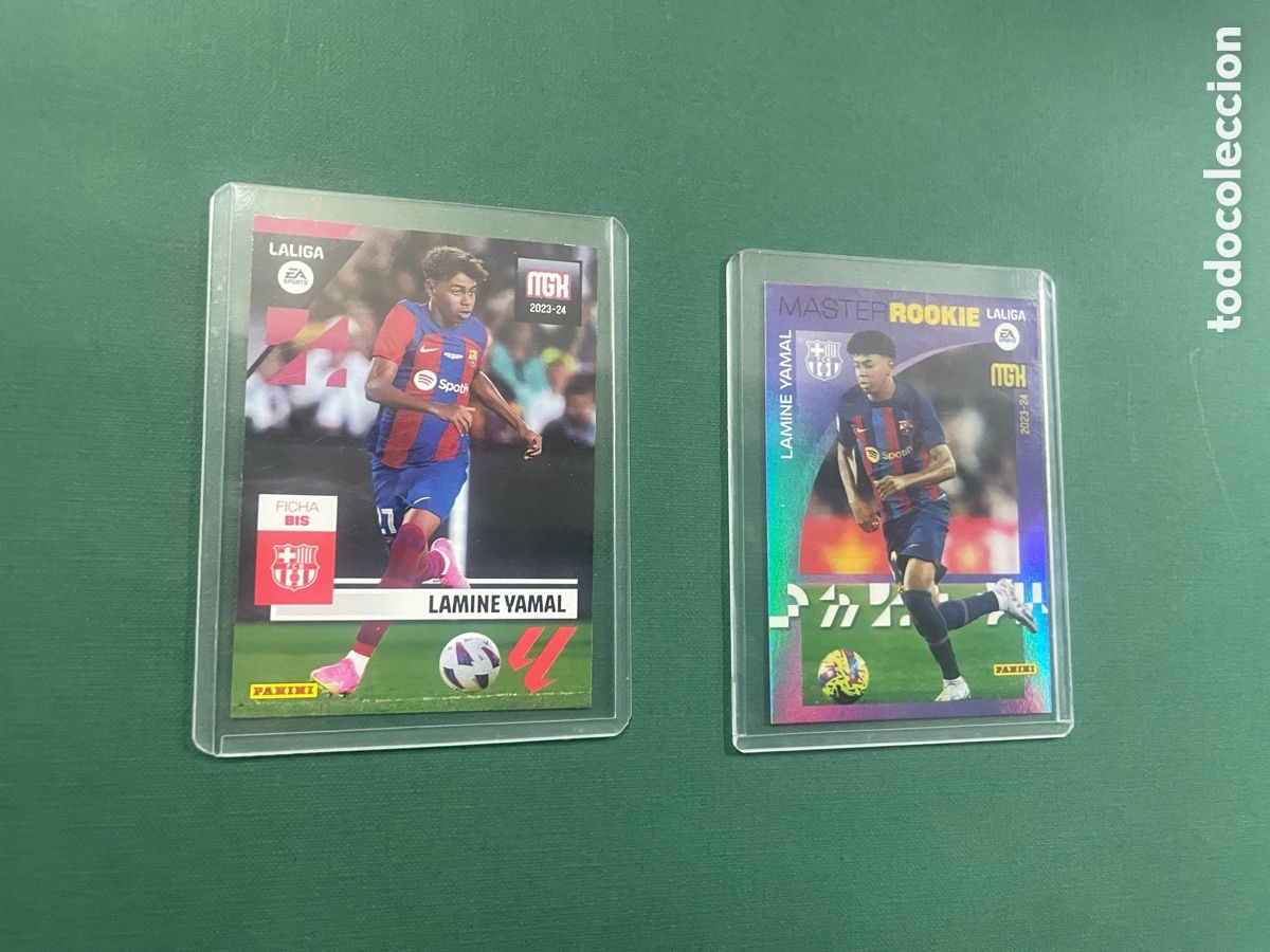 Cromos de F&uacute;tbol: Lamine Yamal 108 Bis y Lamine Yamal 423 Rookie Megacracks 2023/24