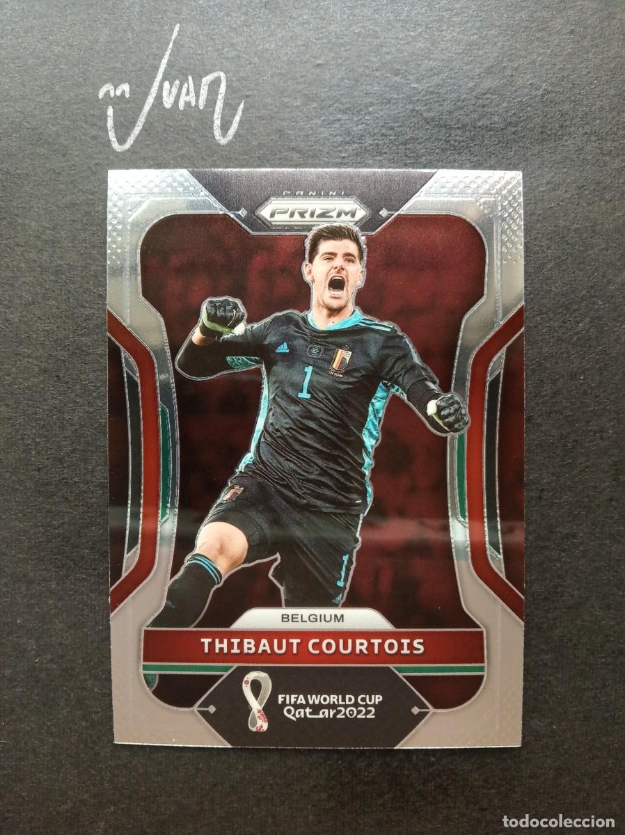 Cromos de F&uacute;tbol: N&ordm; 21 COURTOIS BELGICA REAL MADRID ⚽ PANINI &reg; PRIZM FIFA WORLD CUP QATAR 2022 2021 22 21 NUEVO