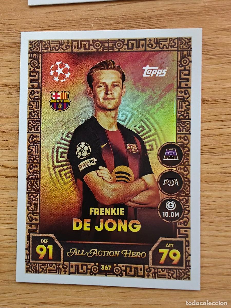 Cromos de F&uacute;tbol: De Jong 367 Match Attax 25 26 All-Action Hero Barcelona 2025 2026