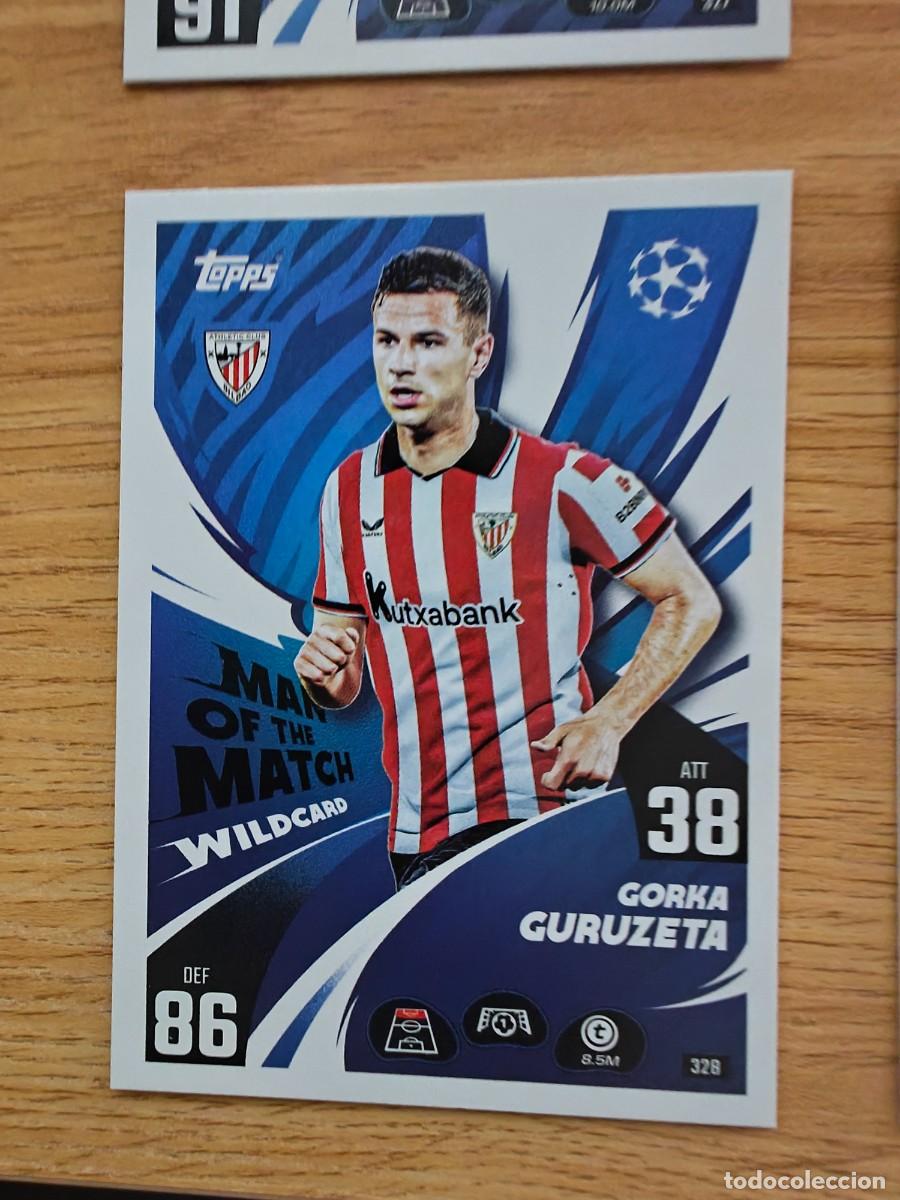 Cromos de F&uacute;tbol: Gorka Guruzeta 328 Match Attax 25 26 Man of the Match Wildcard Athletic Club Bilbao 2025 2026