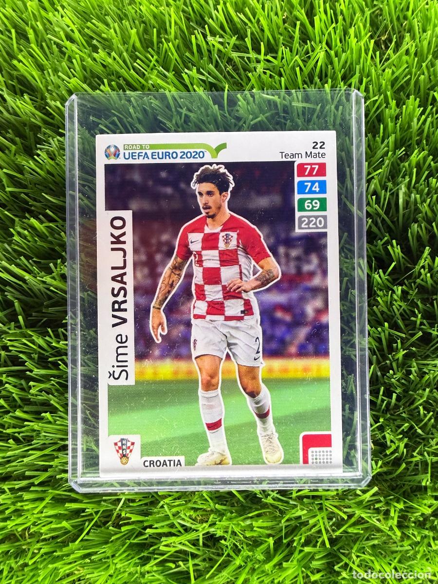 Cromos de F&uacute;tbol: N&ordm; 22 Sime Vrsaljko Croacia Adrenalyn XL Road to Euro 2020