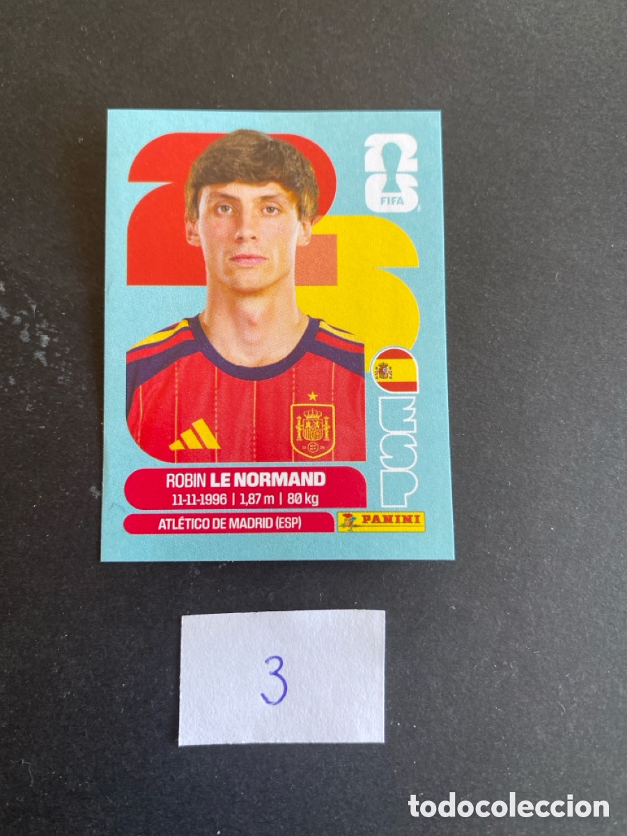 Cromos de F&uacute;tbol: Cromo Espa&ntilde;a Mundial 2026 N* 3 nuevo