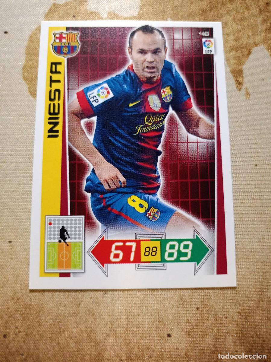 Cromos de F&uacute;tbol: Barcelona 48 INIESTA Adrenalyn 2012-13