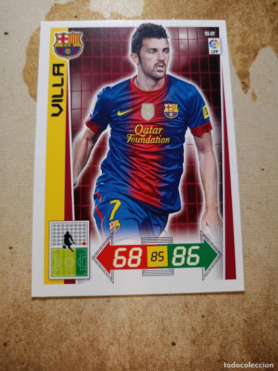 Cromos de F&uacute;tbol: Barcelona 52 VILLA Adrenalyn 2012-13