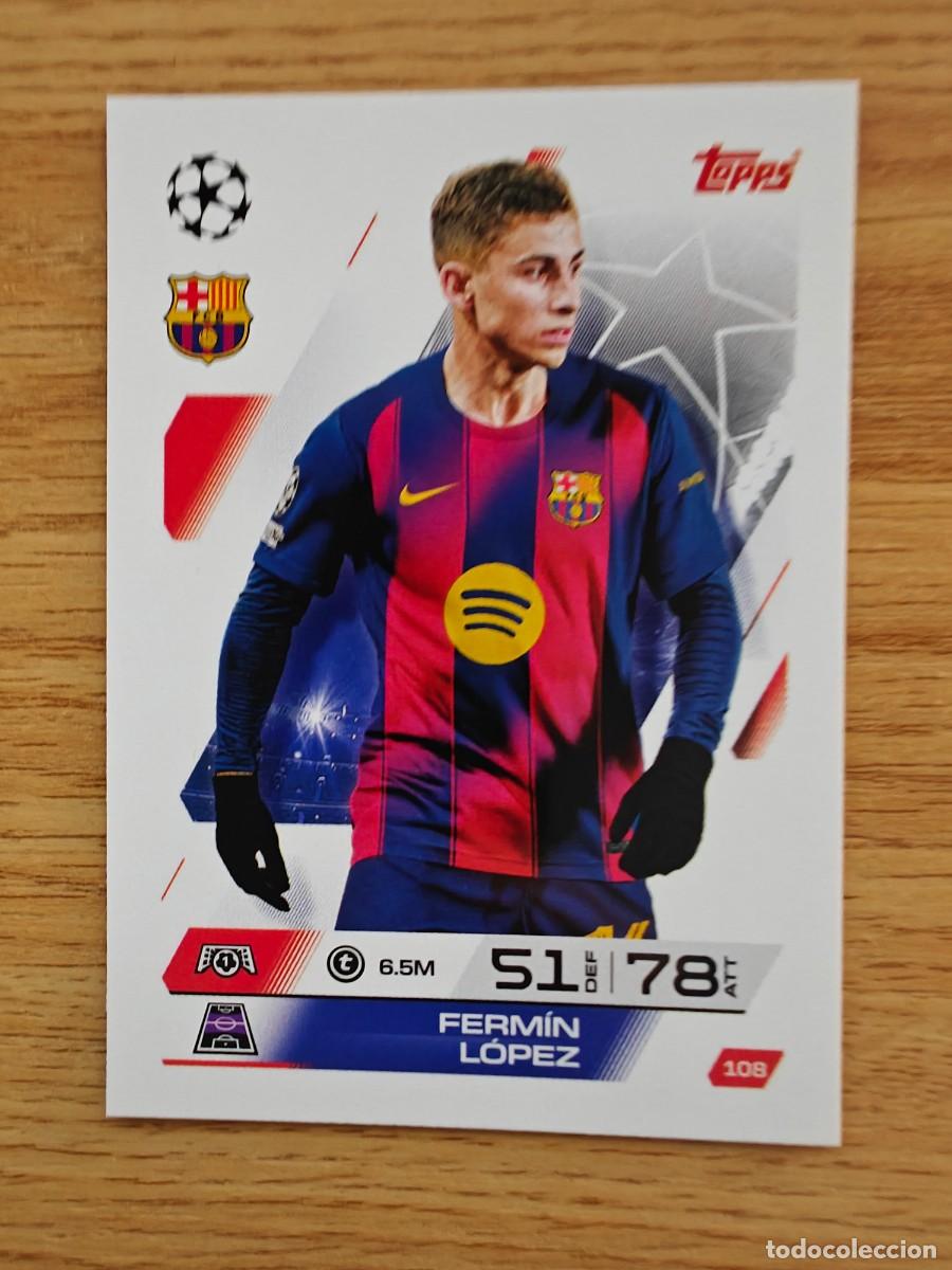 Cromos de F&uacute;tbol: Ferm&iacute;n L&oacute;pez 108 Match Attax 25 26 Barcelona 2025 2026