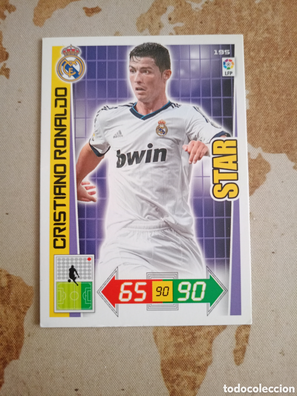 Cromos de F&uacute;tbol: # Real Madrid 195 CRISTIANO RONALDO Adrenalyn 2012-13