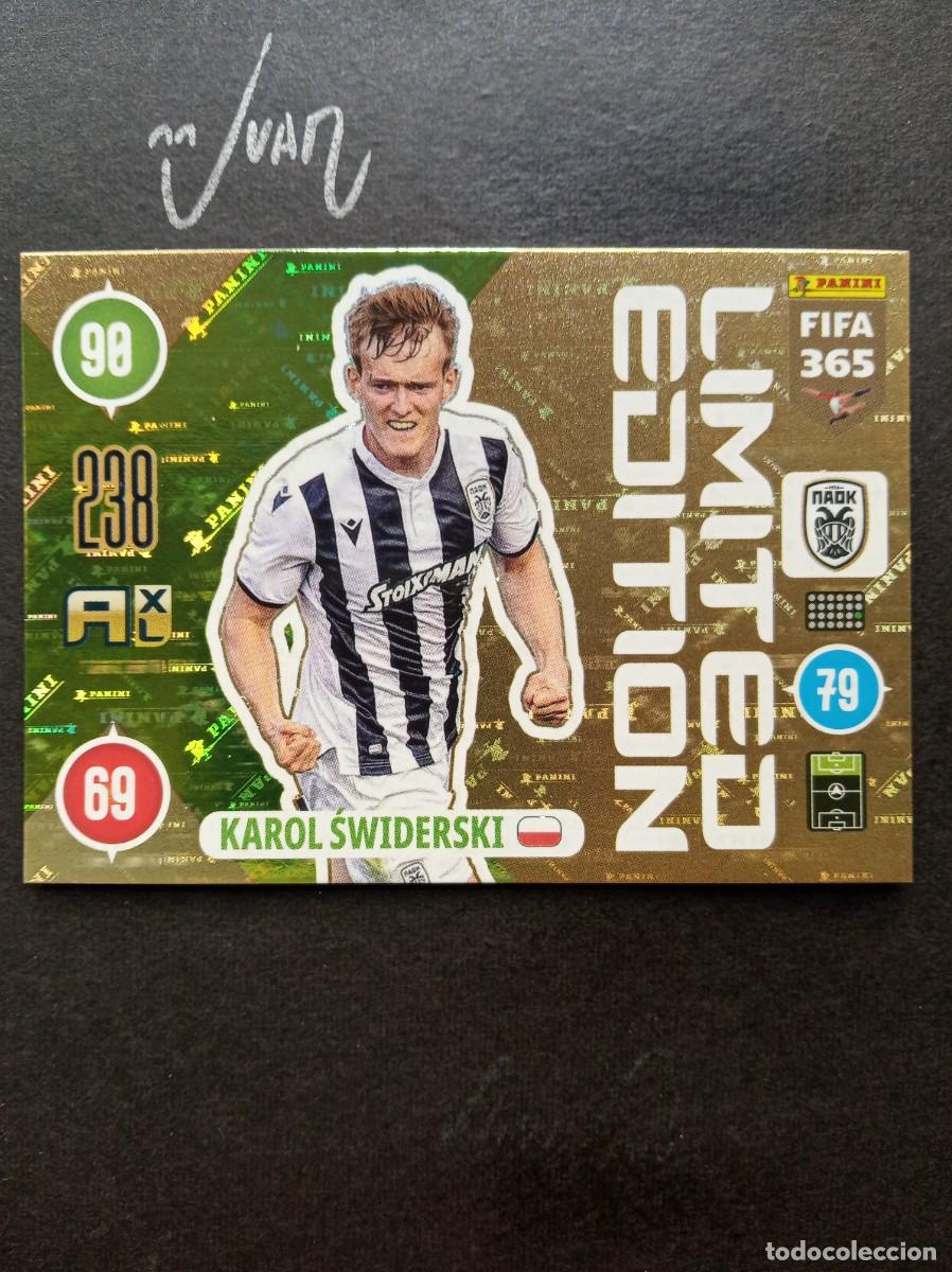 Figurine di Calcio: LIMITED EDITION SWIDERSKI PAOK SALONICA POLONIA ⚽ PANINI &reg; ADRENALYN FIFA 365 2020 2021 20 21 NUEVO