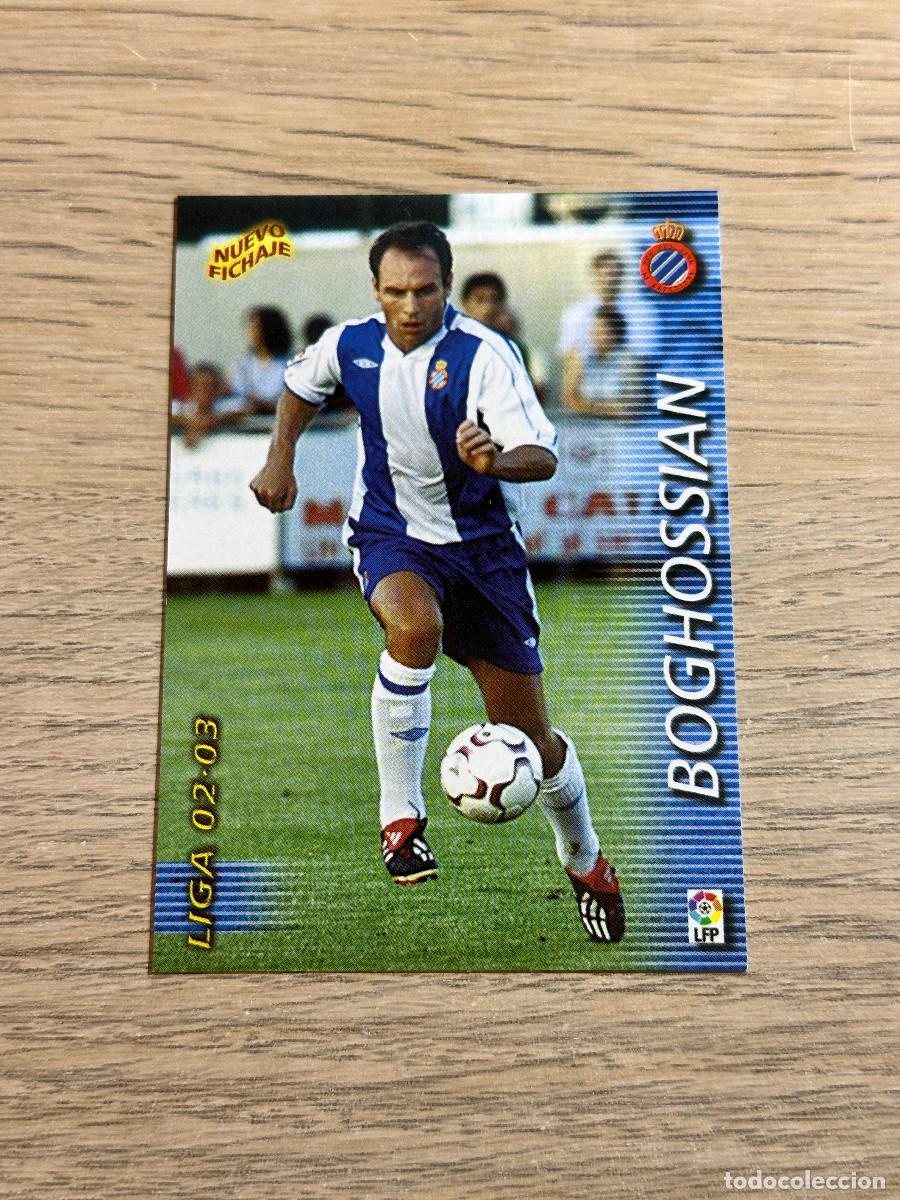 Figurine di Calcio: BOGHOSSIAN n&ordm; 400 NUEVO FICHAJE ESPANYOL MEGAFICHAS 2002 2003 MEGACRACKS PANINI 02 03