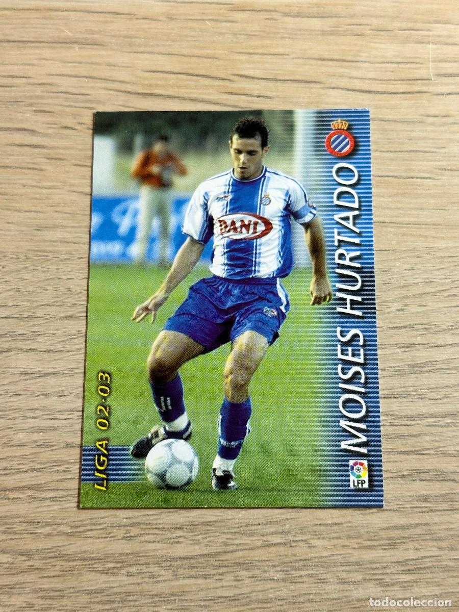 Figurine di Calcio: MOISES HURTADO n&ordm; 136 ESPANYOL MEGAFICHAS 2002 2003 MEGACRACKS PANINI 02 03