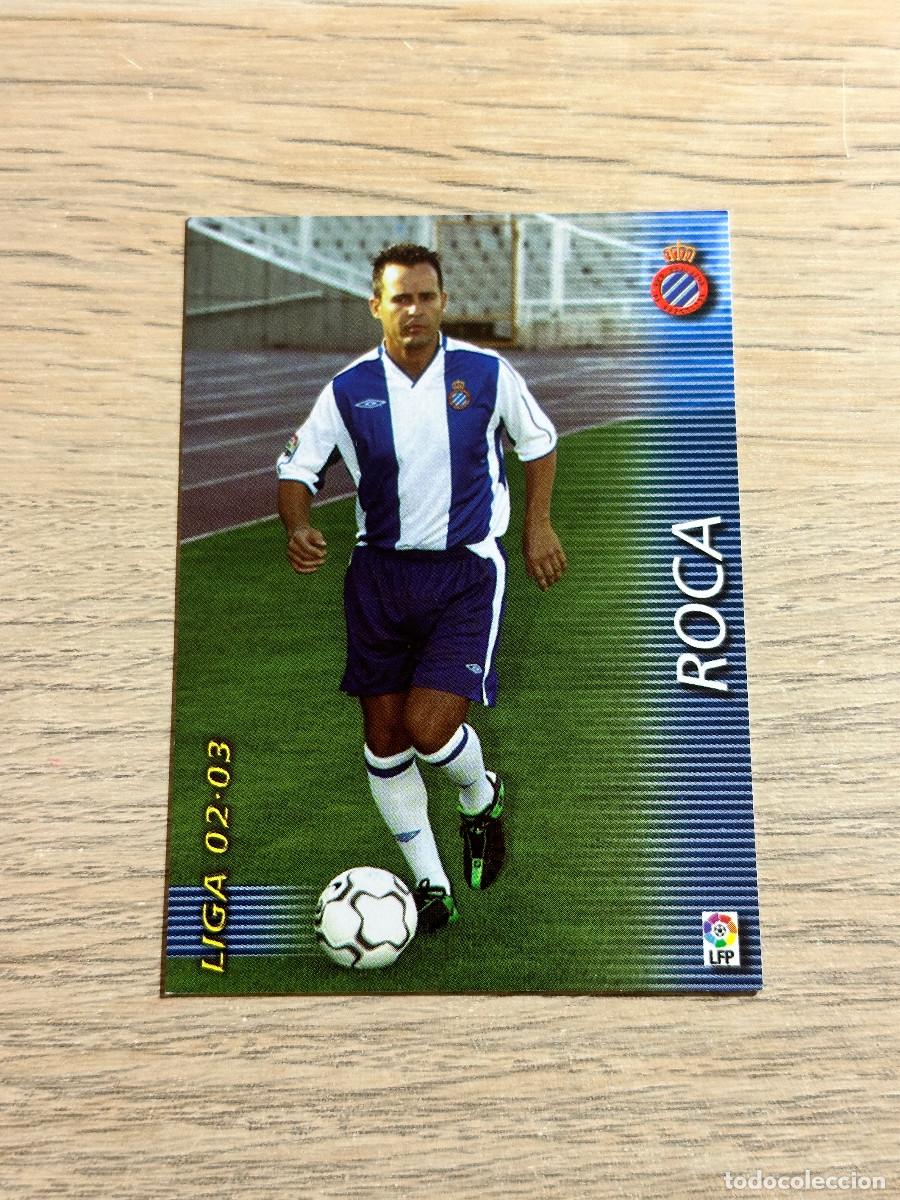 Figurine di Calcio: ROCA n&ordm; 129 ESPANYOL MEGAFICHAS 2002 2003 MEGACRACKS PANINI 02 03