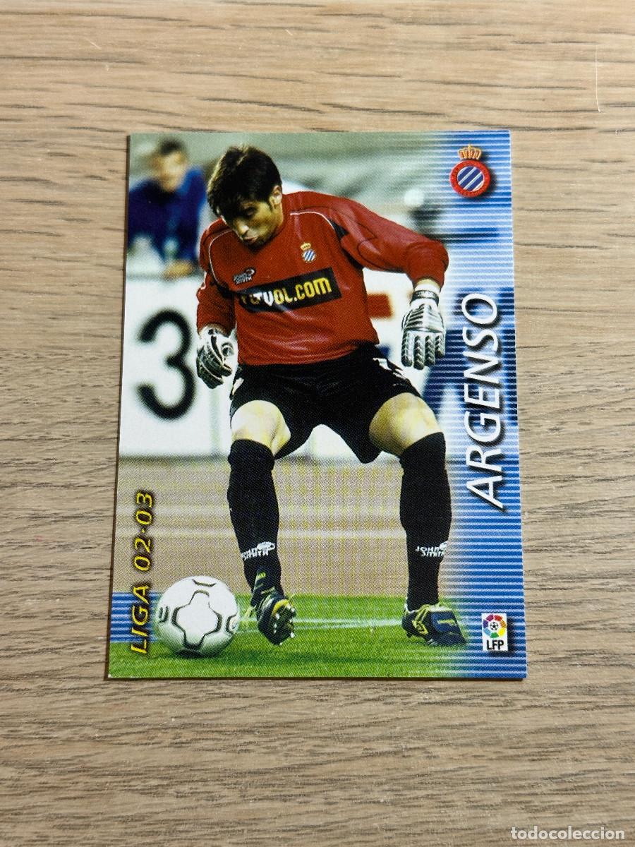 Figurine di Calcio: ARGENSO n&ordm; 128 ESPANYOL MEGAFICHAS 2002 2003 MEGACRACKS PANINI 02 03