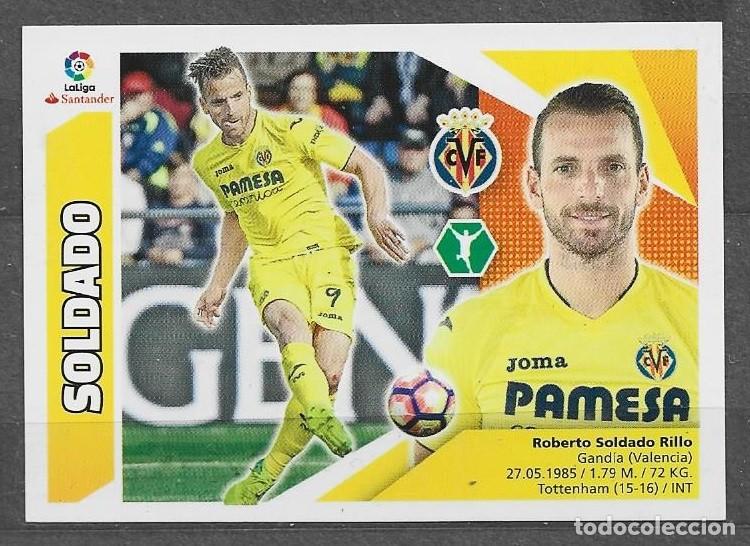 Cromos de F&uacute;tbol: Liga este 2017/18 - Soldado - N&ordm; 15 - Villarreal C.F.