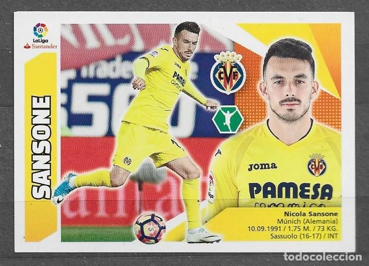 Cromos de F&uacute;tbol: Liga este 2017/18 - Sansone - N&ordm; 16 - Villarreal C.F.