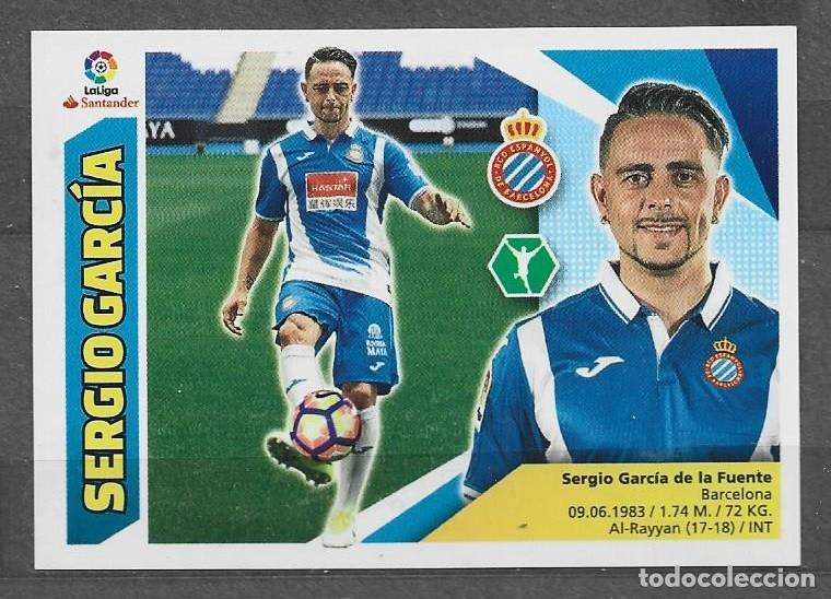 Cromos de F&uacute;tbol: Liga este 2017/18 - Sergio Garc&iacute;a - N&ordm; 4 - R.C.D. Espa&ntilde;ol ( U Fichajes )