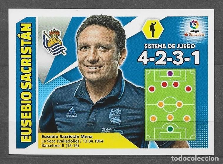Fu&szlig;ball-Sticker: Liga este 2017/18 - Eusebio Sacrist&aacute;n - N&ordm; 34 - Real Sociedad
