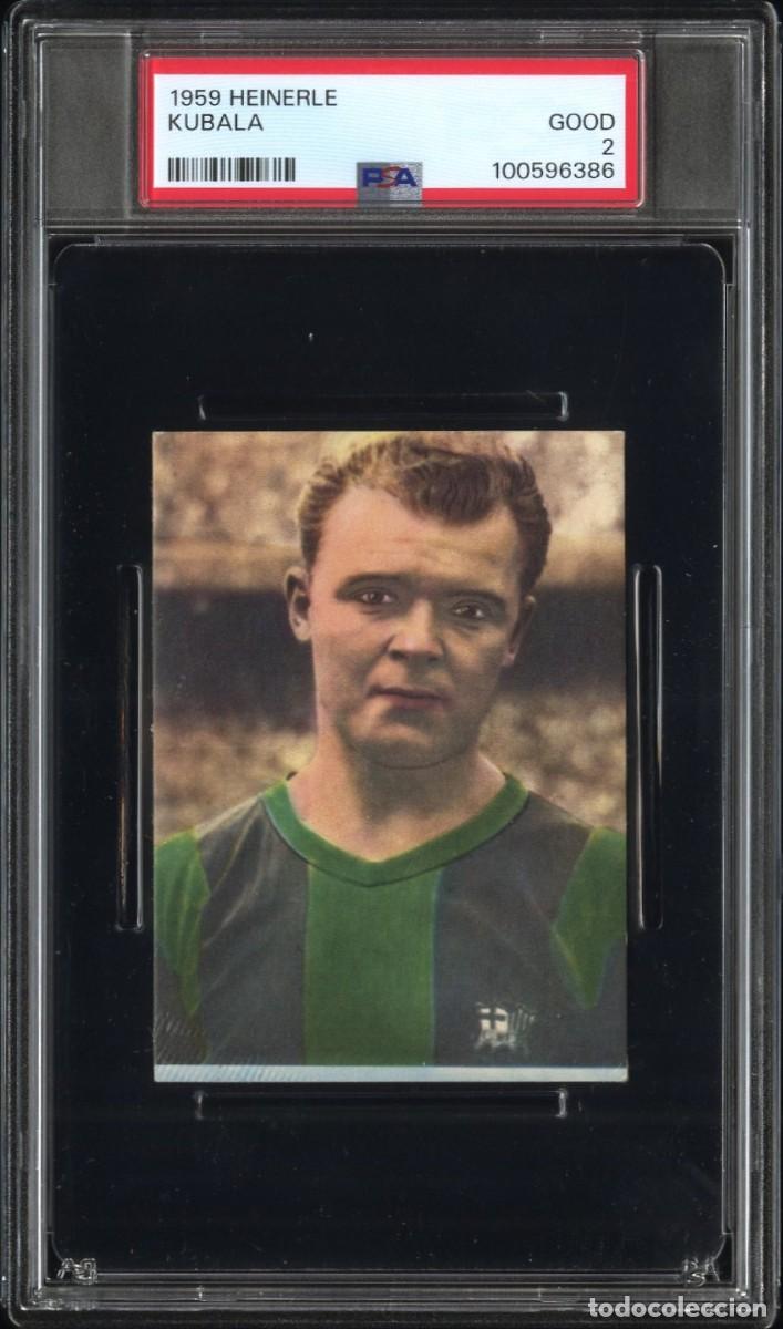 Cromos de F&uacute;tbol: Kubala FC Barcelona 1959 Heinerle PSA 2