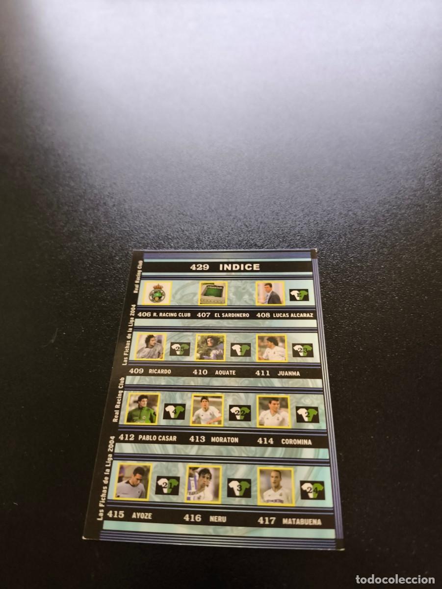 Football Stickers: 429 Indice RACING DE SANTANDER MUNDICROMO LIGA 2003 2004 03 04 NO PANINI ESTE CROMO CARD
