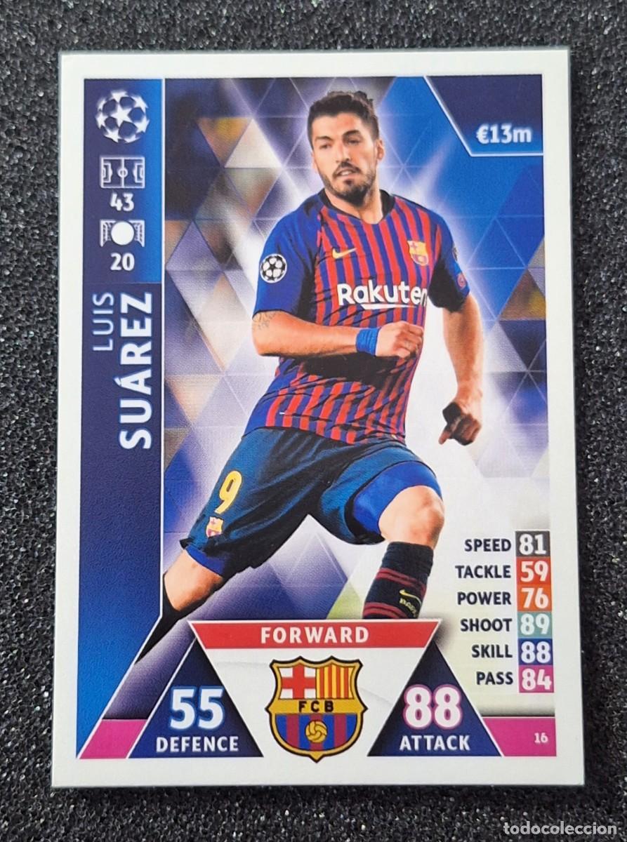 Cromos de F&uacute;tbol: Luis Suarez Barcelona Topps Match Attax Soccer