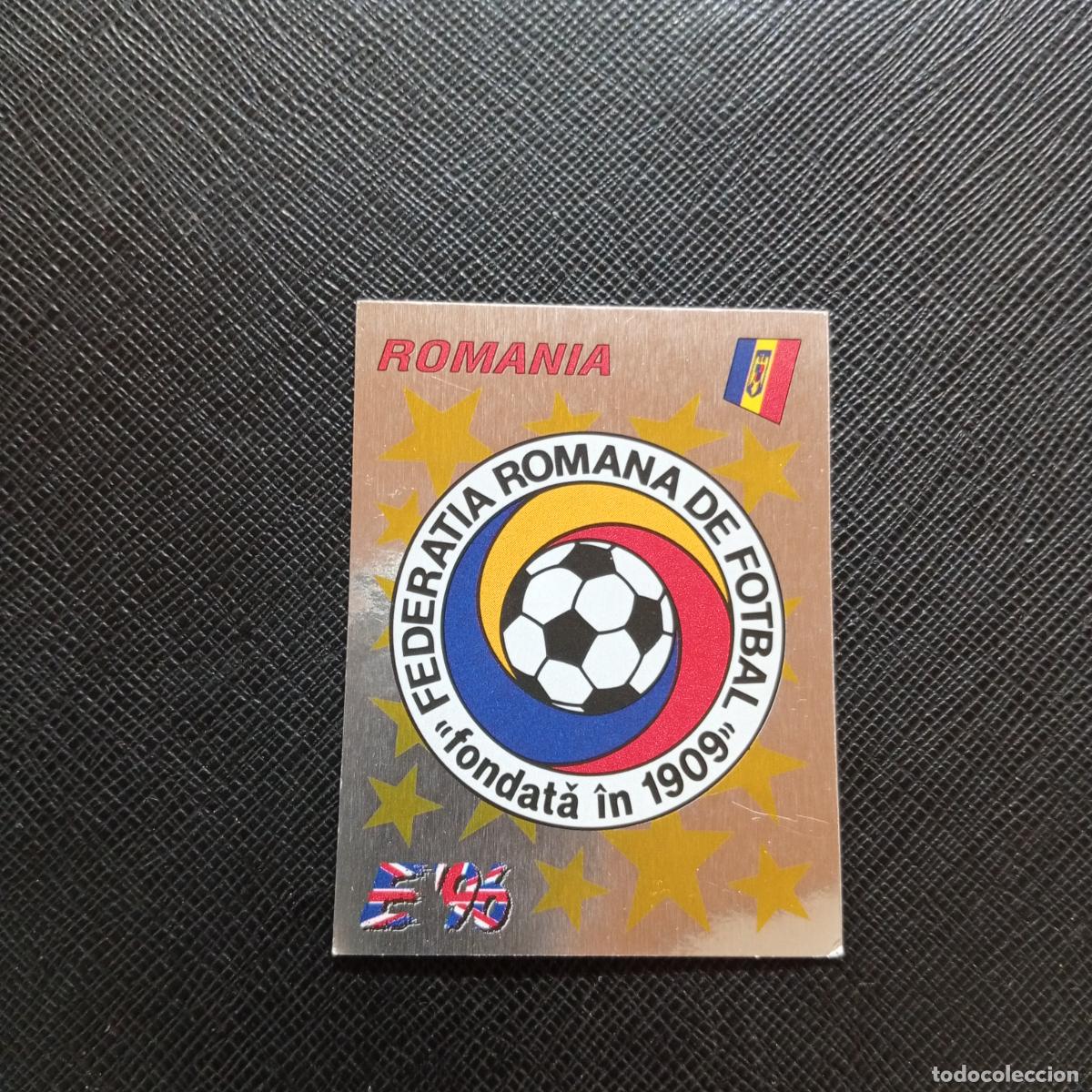 Cromos de F&uacute;tbol: 155 ESCUDO RUMANIA PANINI 1996 EUROCOPA INGLATERRA EURO 96 - SIN PEGAR - A10 PG19