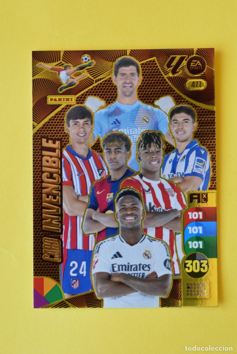 Cromos de Futebol: Cromo Adrenalyn XL. 2024 2025. 24 25. Card Invencible. N. &ordm; 477. Lamine Yamal. Panini.