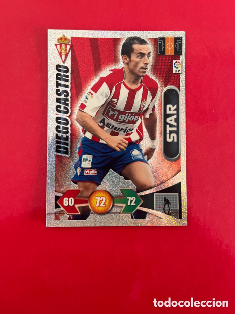 Cromos de F&uacute;tbol: DIEGO CASTRO STAR 248 SPORTING DE GIJON ADRENALYN 2009 2010 PANINI XL 09 10 CARTA CROMO FUTBOL