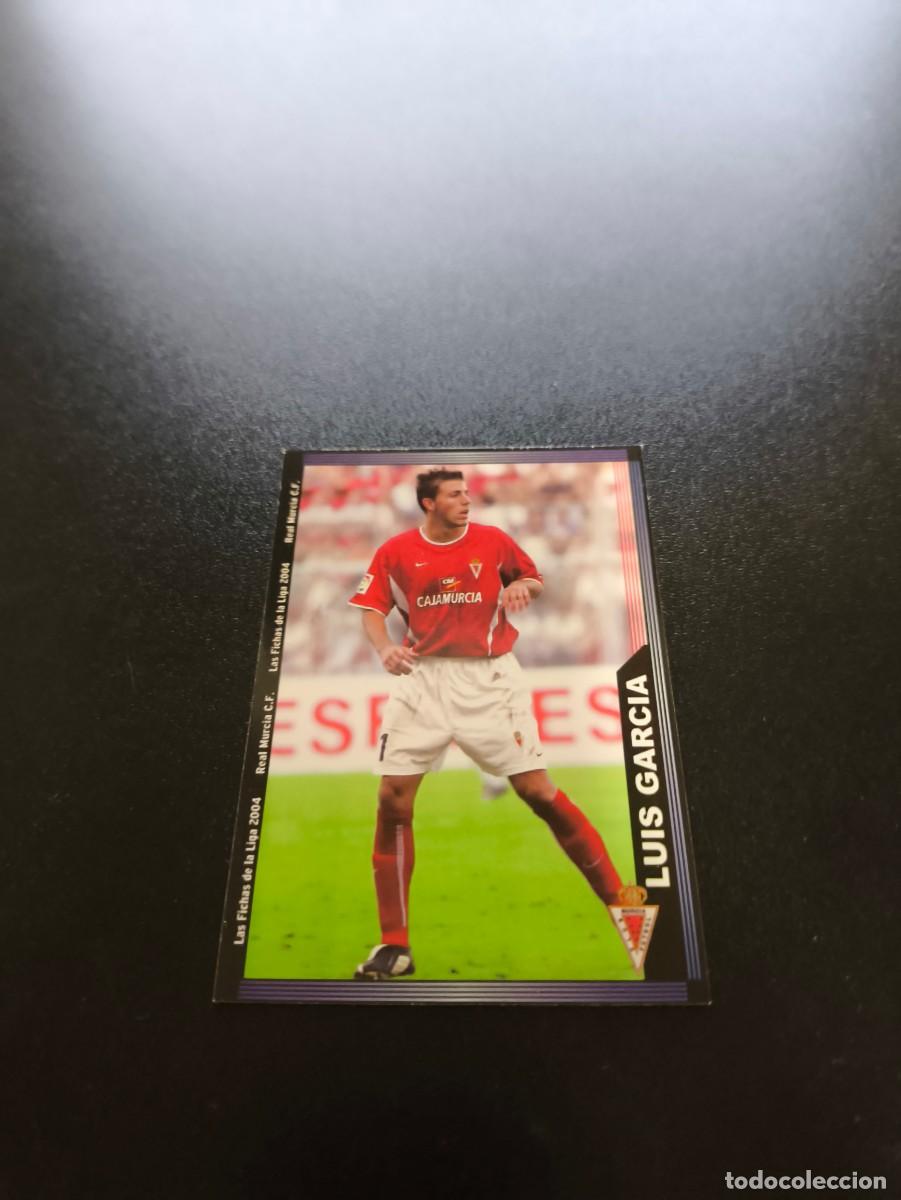 Cromos de F&uacute;tbol: 480 Luis Garc&iacute;a REAL MURCIA MUNDICROMO LIGA 2003 2004 03 04 NO PANINI ESTE CROMO CARD