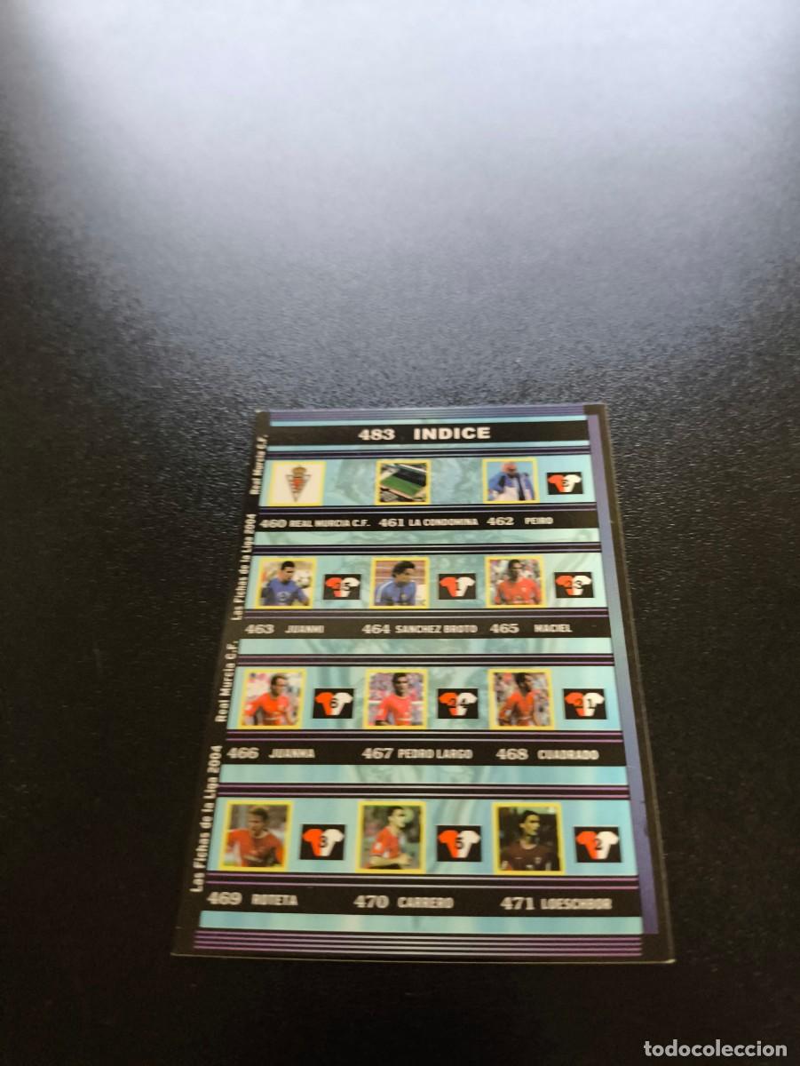 Cromos de F&uacute;tbol: 483 Indice REAL MURCIA MUNDICROMO LIGA 2003 2004 03 04 NO PANINI ESTE CROMO CARD