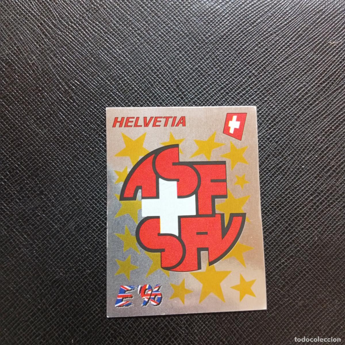 Cromos de F&uacute;tbol: 55 ESCUDO SUIZA PANINI 1996 EUROCOPA INGLATERRA EURO 96 - SIN PEGAR - A10 PG298