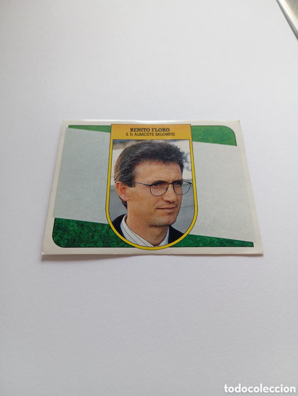 Cromos de F&uacute;tbol: BENITO FLORO Albacete Liga Este 1991 1992 ADHESIVO Panini 91 92
