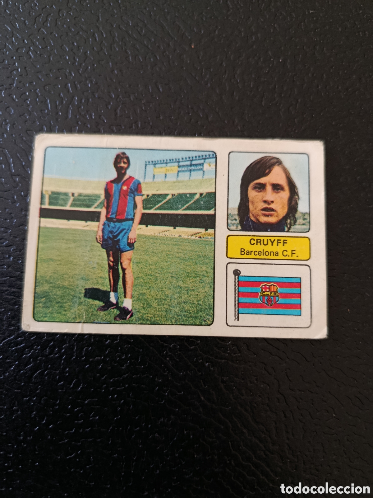 Cromos de F&uacute;tbol: FHER 73 74 FICHAJE 15 CRUYFF (FC BARCELONA) CAMPEONATO LIGA 1973 1974 CROMO FUTBOL DESPEGADO