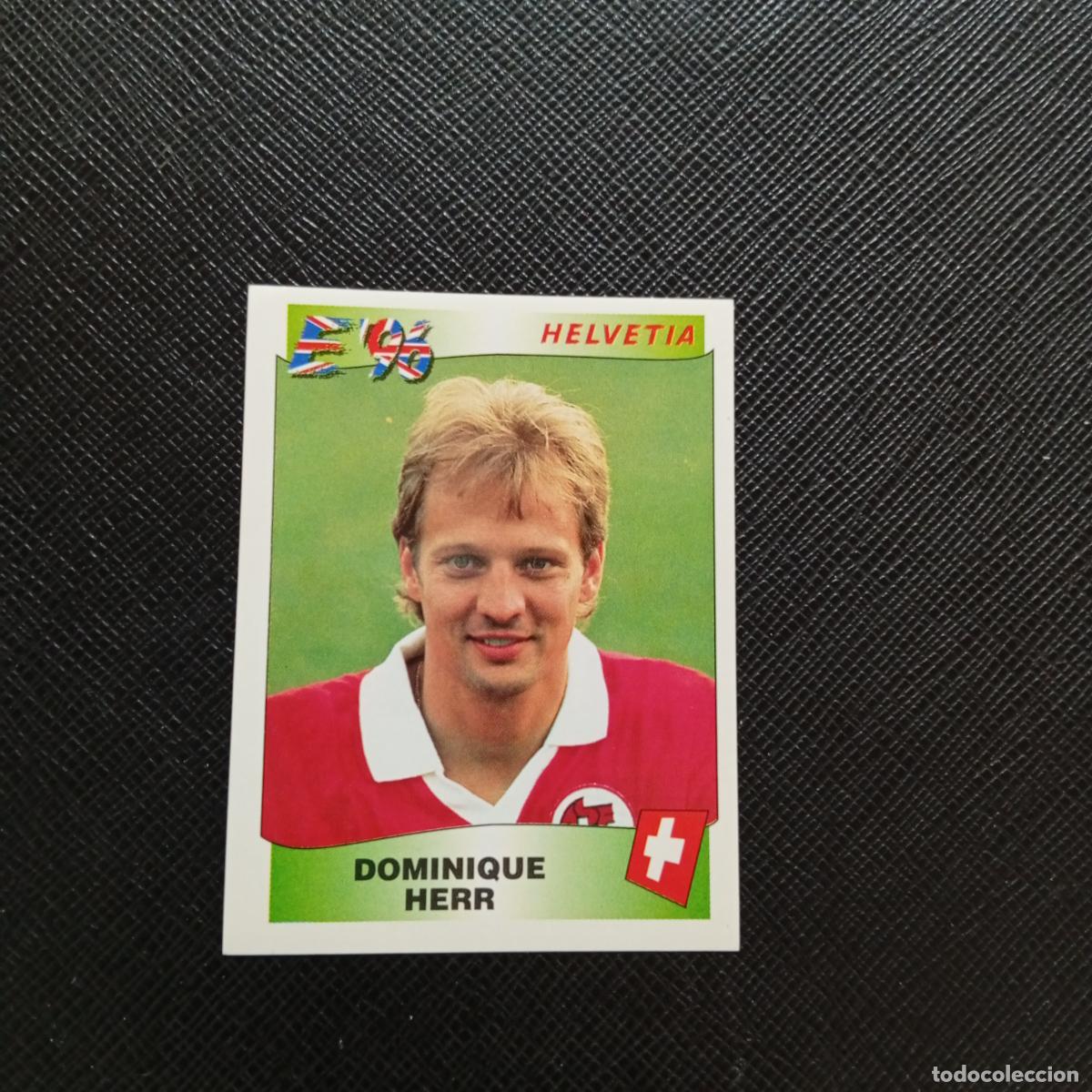 Cromos de Futebol: 62 DOMINIQUE HERR SUIZA PANINI 1996 EUROCOPA INGLATERRA EURO 96 - SIN PEGAR - A10 PG343