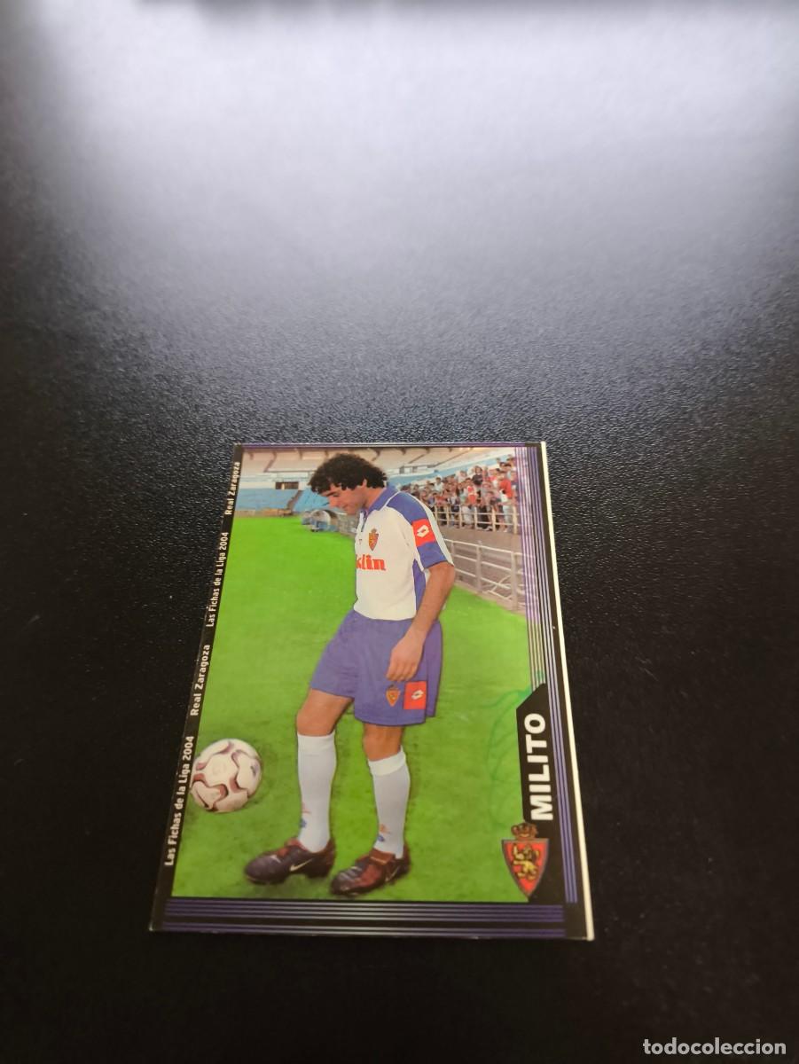 Cromos de Futebol: 496 Milito REAL ZARAGOZA MUNDICROMO LIGA 2003 2004 03 04 NO PANINI ESTE CROMO CARD