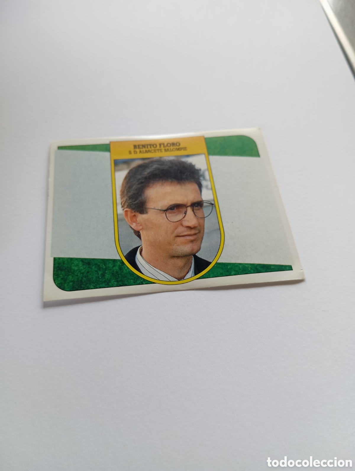 Cromos de Futebol: BENITO FLORO Albacete Liga Este 1991 1992 ADHESIVO Panini 91 92 NUEVO SIN PEGAR
