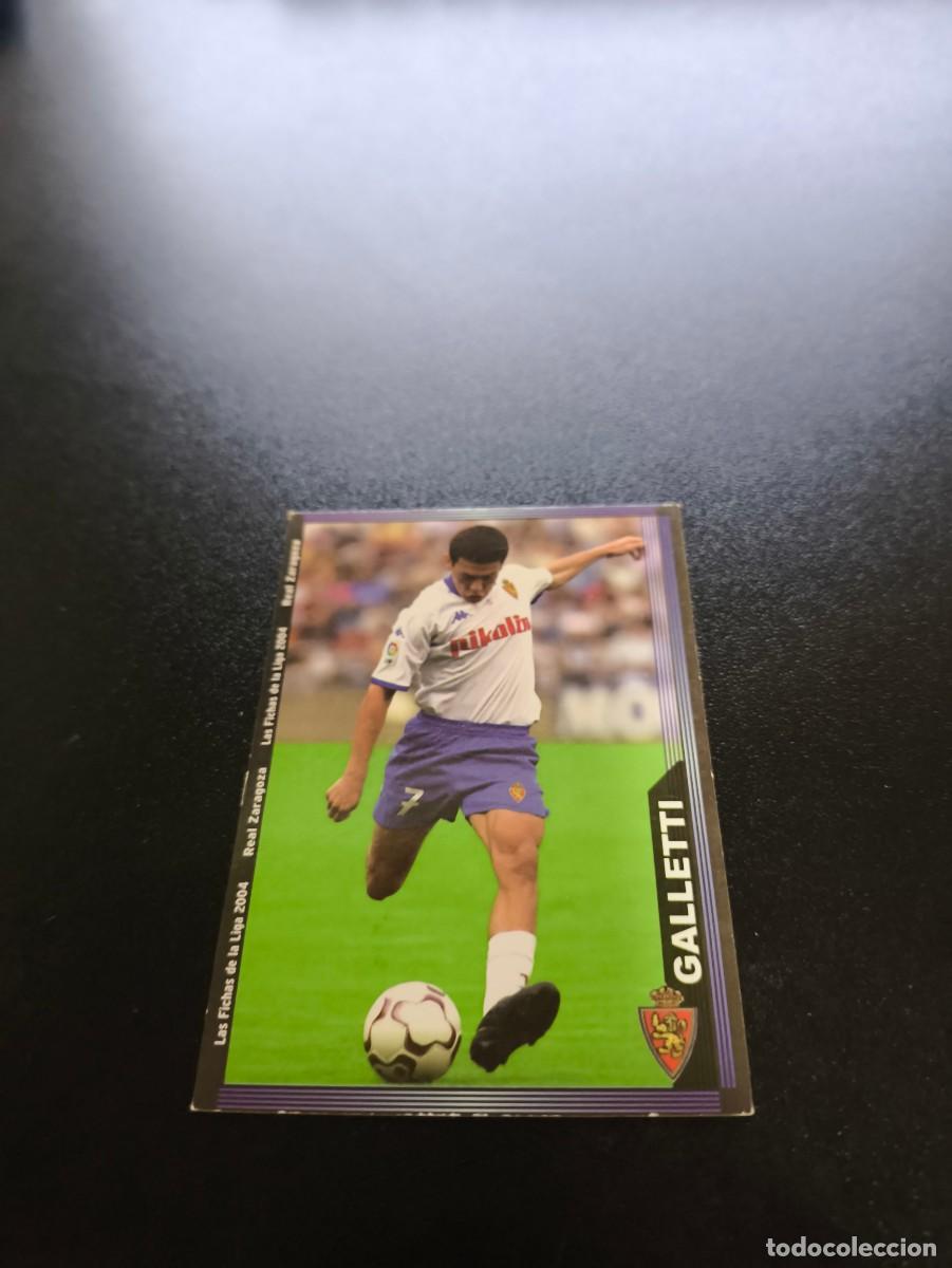 Cromos de F&uacute;tbol: 505 Galletti REAL ZARAGOZA MUNDICROMO LIGA 2003 2004 03 04 NO PANINI ESTE CROMO CARD