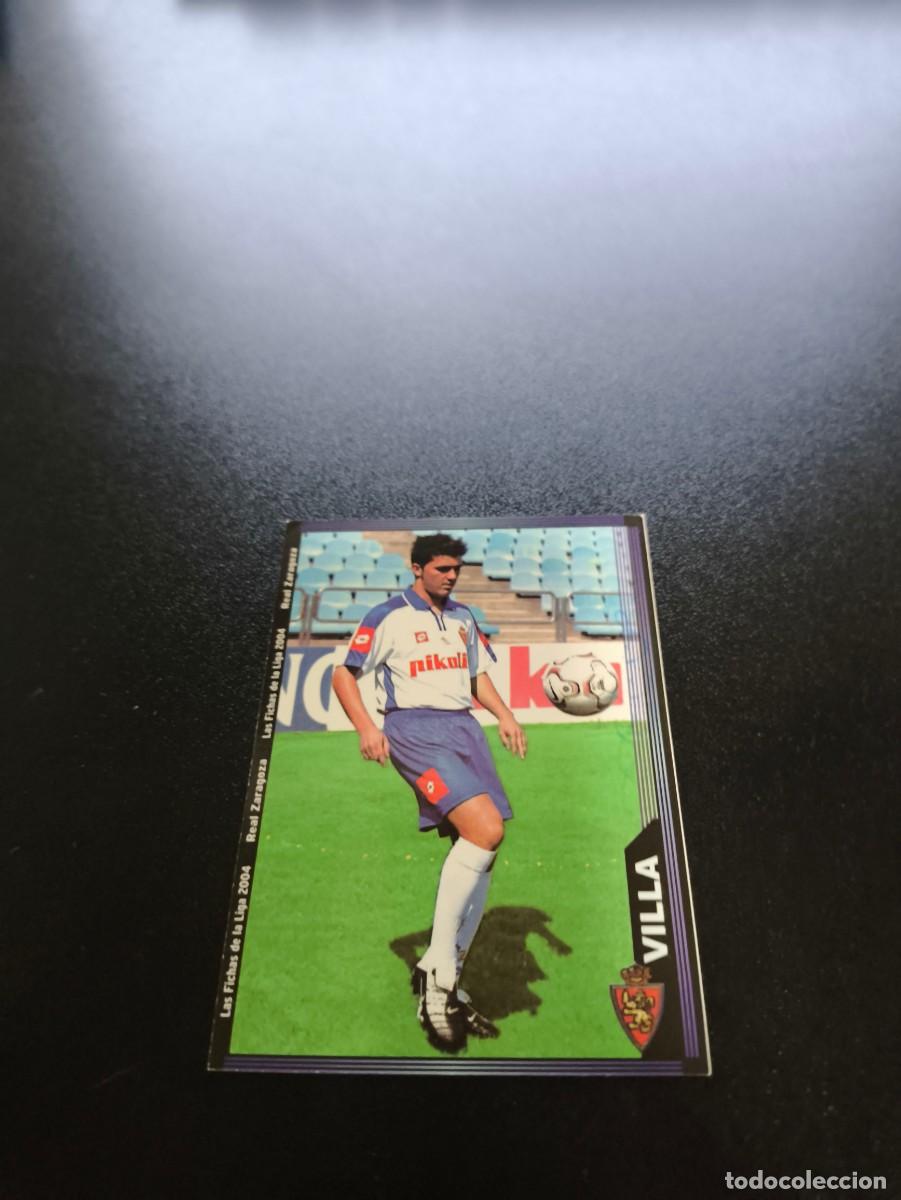 Cromos de F&uacute;tbol: 510 Villa rookie card ERROR REAL ZARAGOZA MUNDICROMO LIGA 2003 2004 03 04 NO PANINI ESTE CROMO CARD