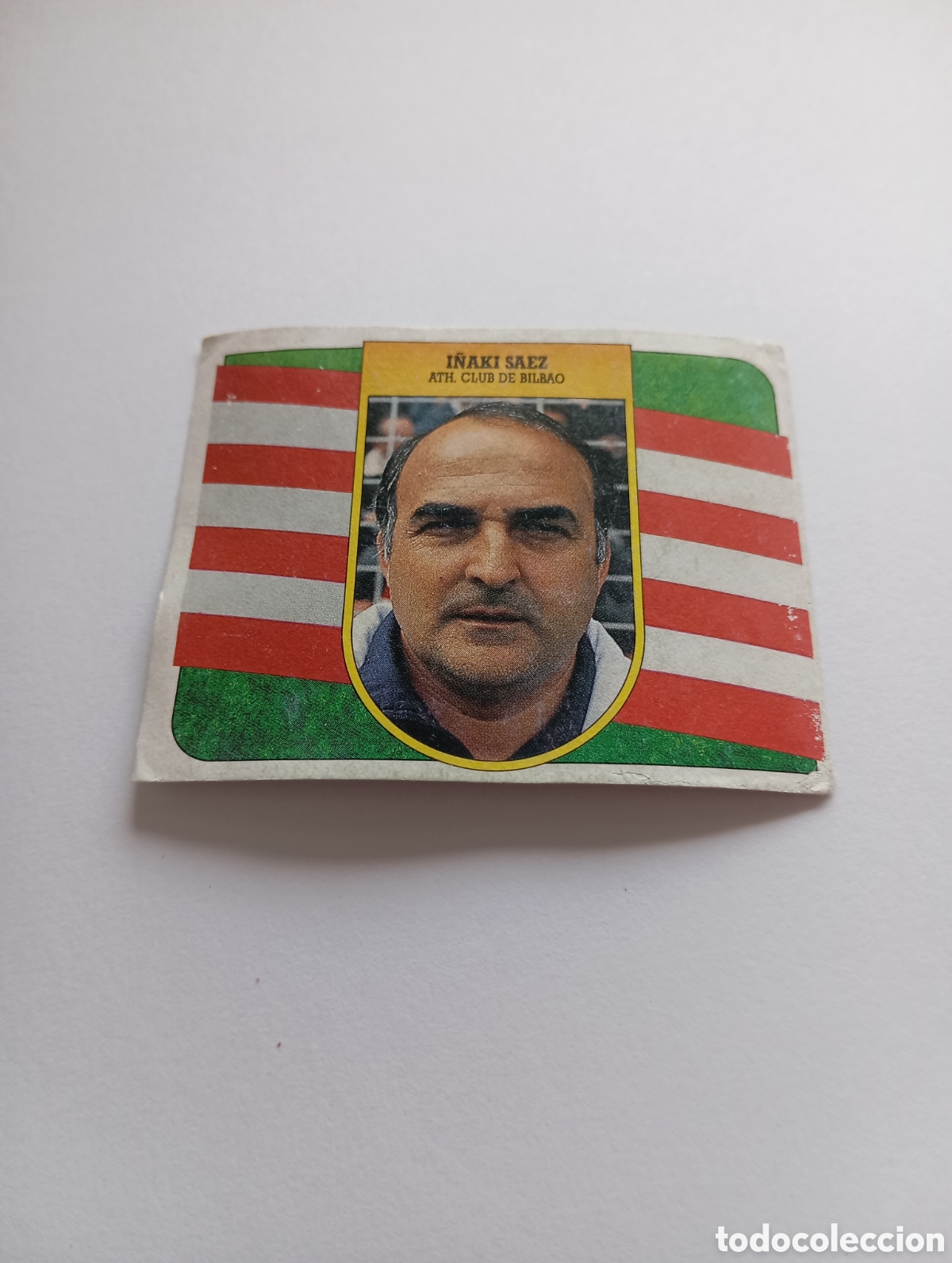 Football Stickers: ENTRENADOR I&Ntilde;AKI SAEZ Athletic Club Liga Este 1991 1992 CART&Oacute;N Panini 91 92 SIN PEGAR