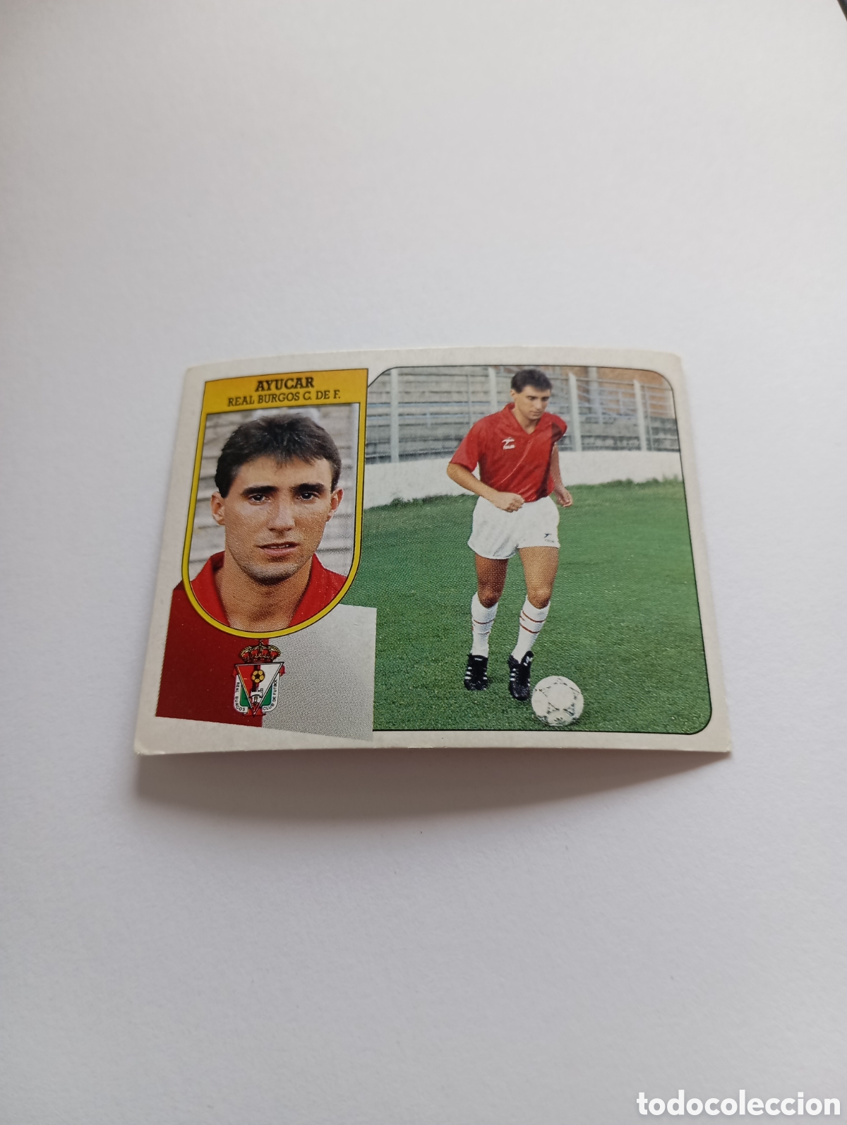Cromos de F&uacute;tbol: AYUCAR Burgos Liga Este 1991 1992 CART&Oacute;N Panini 91 92 SIN PEGAR