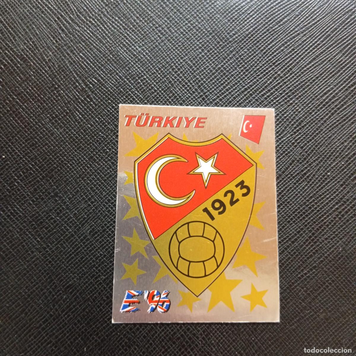 Cromos de F&uacute;tbol: 315 ESCUDO TURQUIA PANINI 1996 EUROCOPA INGLATERRA EURO 96 - SIN PEGAR - A42 PG5