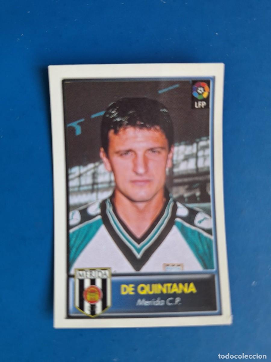 Cromos de F&uacute;tbol: De Quintana Merida Bollycao Futbol 97 98 1997 1998 123 sin pegar nuevo