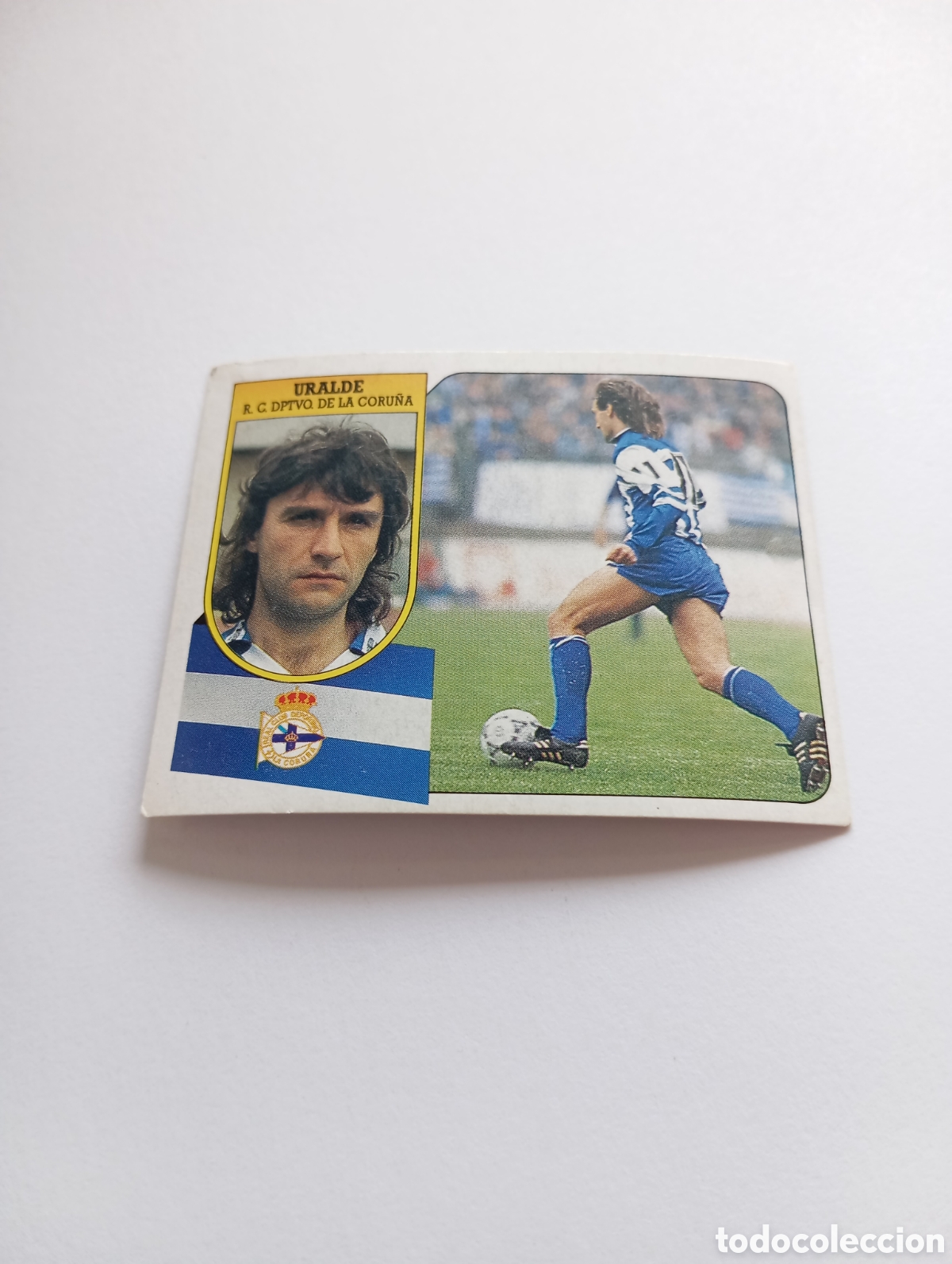 Cromos de F&uacute;tbol: URALDE Deportivo Liga Este 1991 1992 CART&Oacute;N Panini 91 92 SIN PEGAR