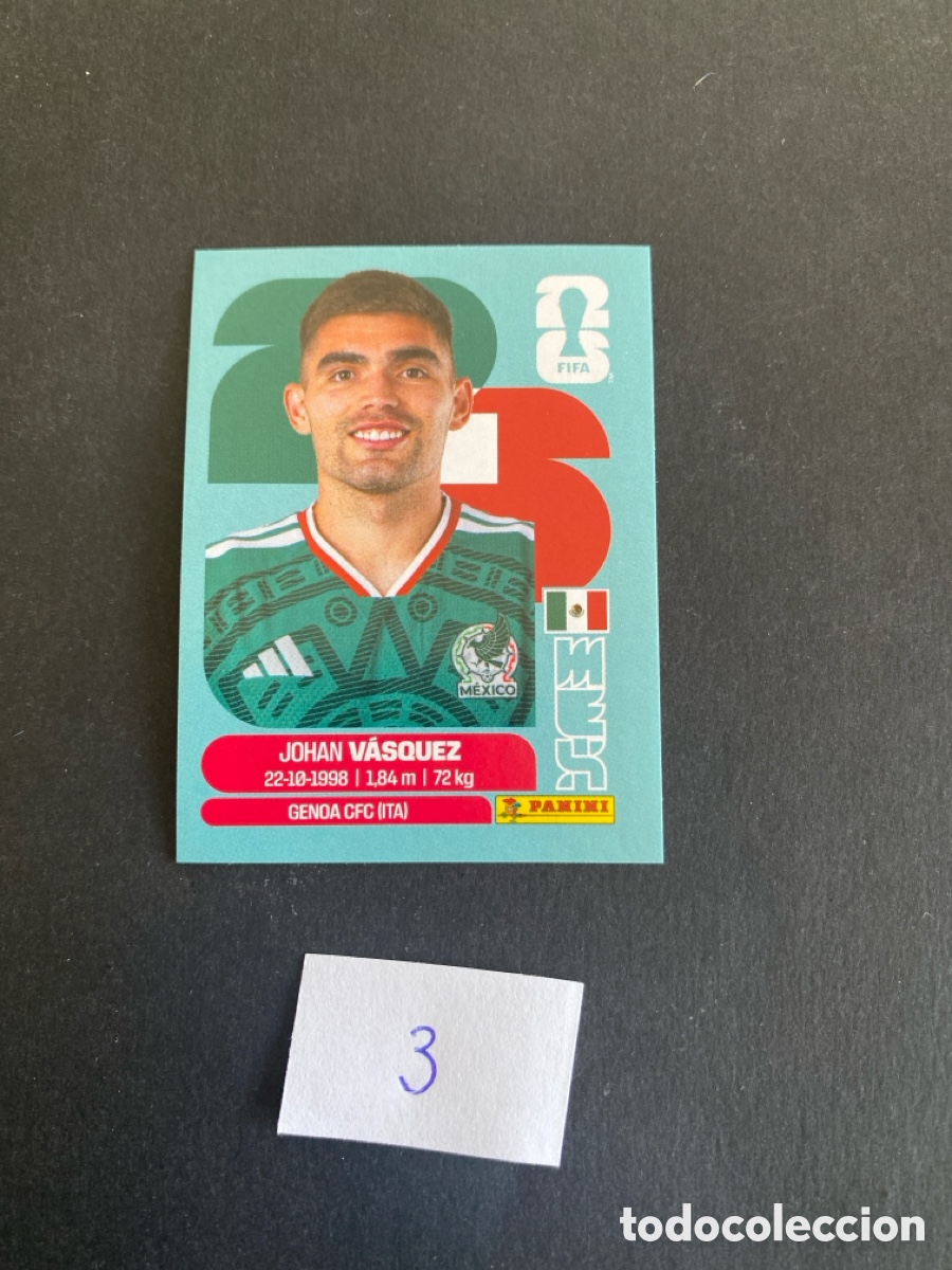 Fu&szlig;ball-Sticker: Cromo Mexico Mundial 26 N* 3 nuevo