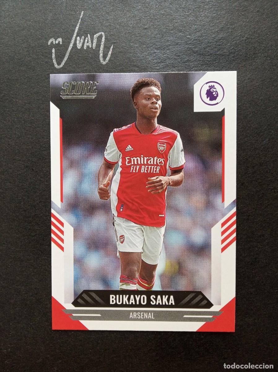 Cromos de F&uacute;tbol: N&ordm; 196 BUKAYO SAKA ARSENAL INGLATERRA 25 26 ⚽ PANINI &reg; SCORE PREMIER 2021 2022 21 22 NUEVO