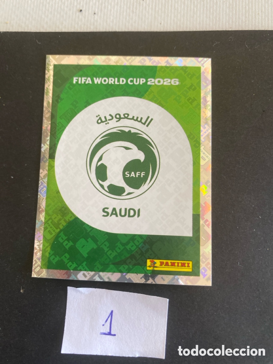 Cromos de F&uacute;tbol: Cromo Arabia Saud&iacute; Mundial 2026 N* 1 nuevo