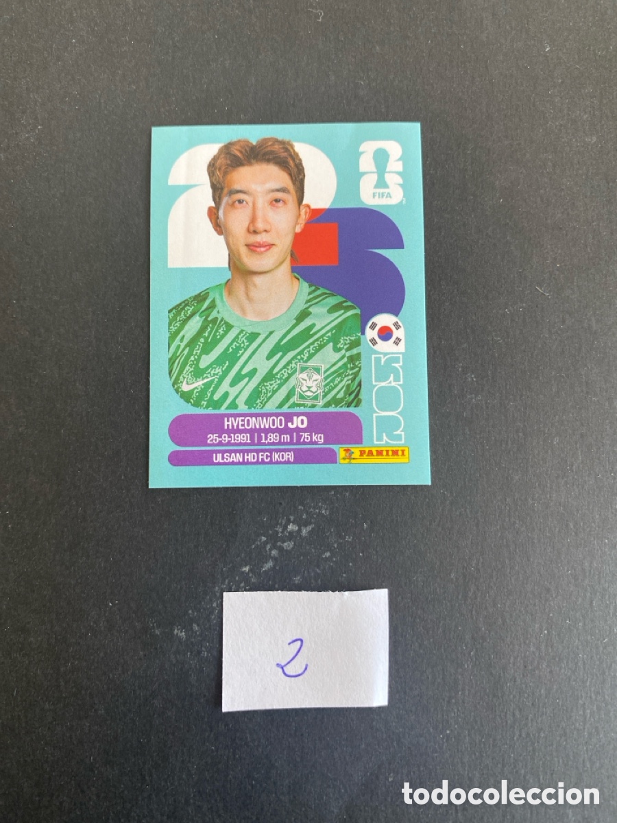 Cromos de F&uacute;tbol: Cromo Korea Mundial 26 N*2 nuevo