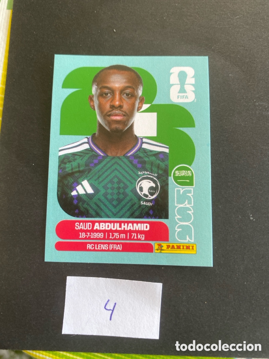 Cromos de F&uacute;tbol: Cromo Arabia Saud&iacute; Mundial 2026 N* 4 nuevo
